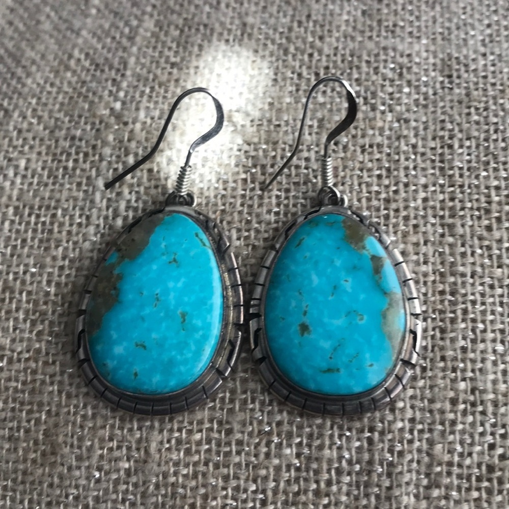 Sterling silver turquoise earrings